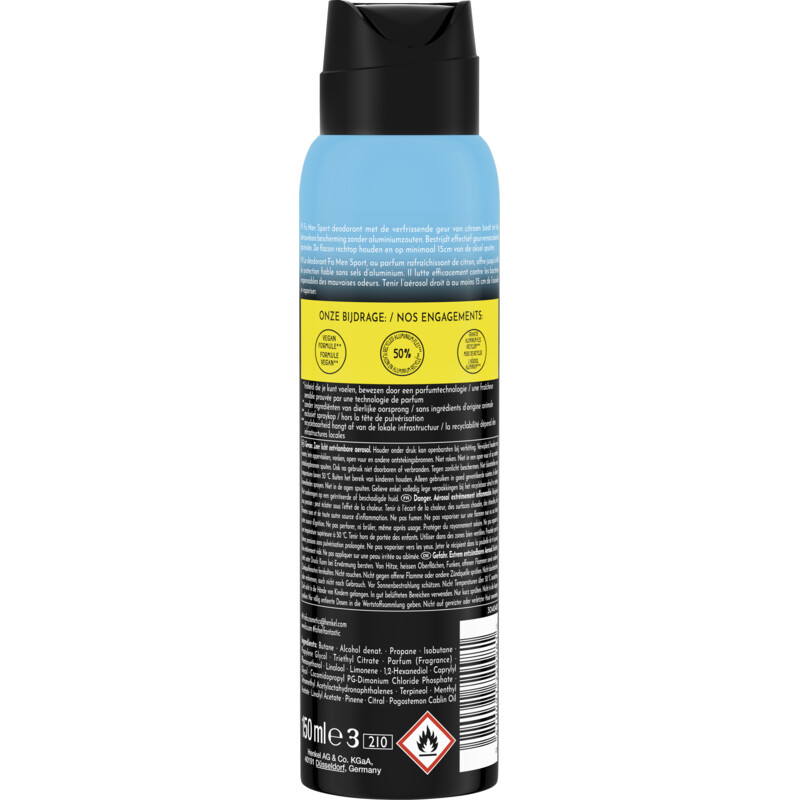 Fa Men sport deodorant spray