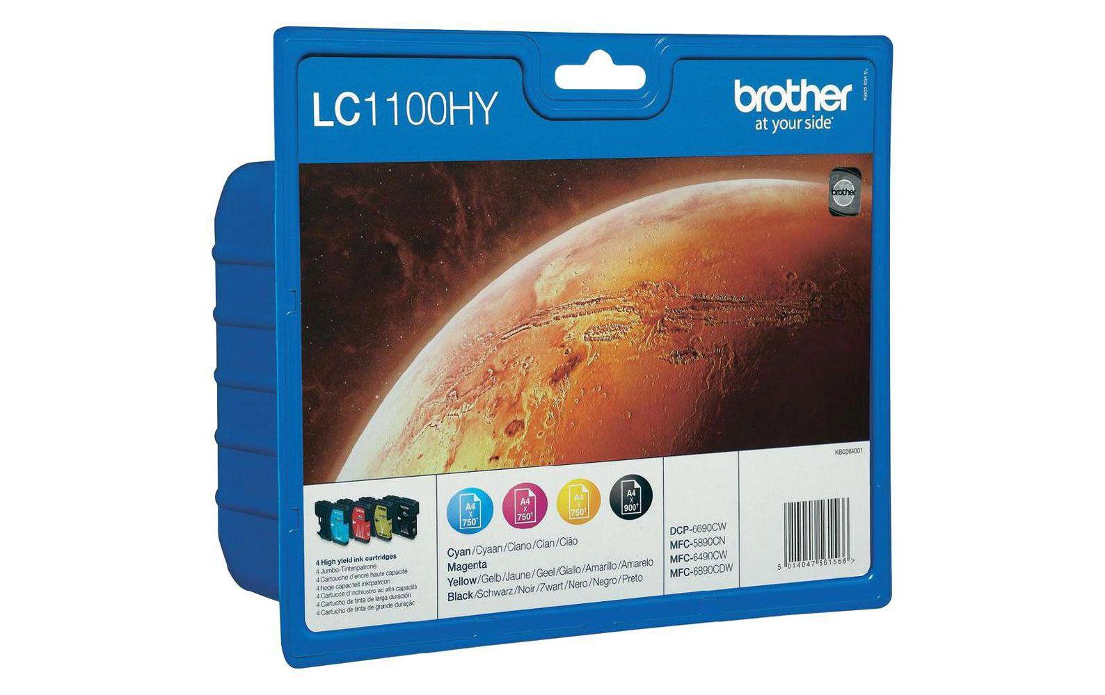 Tinte LC-1100HYVALBPTinte, cyan, magenta, gelb, schwarz
