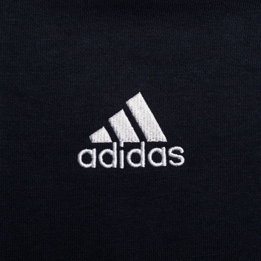 adidas Sweat à Capuche Essentials Big Logo FZ - Bleu Marine/Blanc