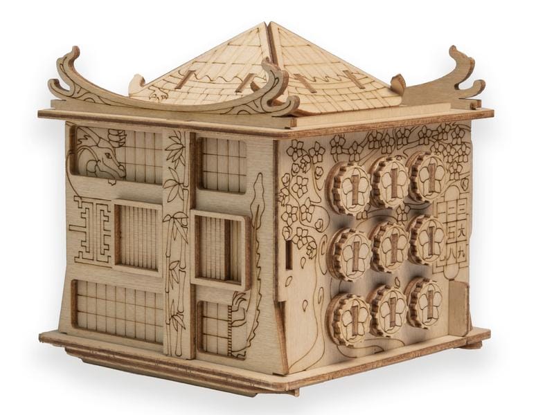 Escape Welt Rätselspiel House of the Dragon Ein spannendes Escape-Spiel als kompakte Puzzle-Box aus Holz