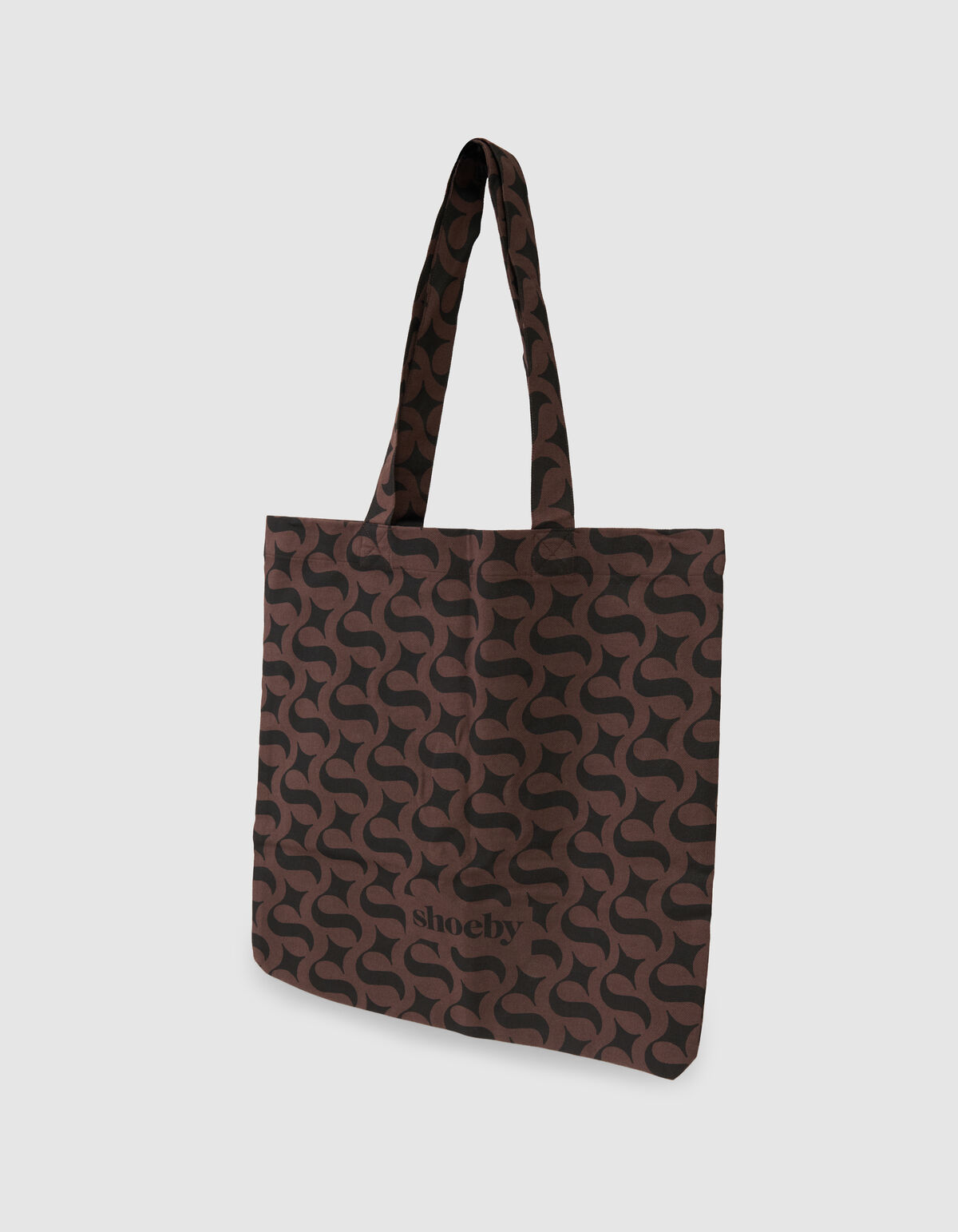 Shoeby Logo Shopper Zwart/Bruin