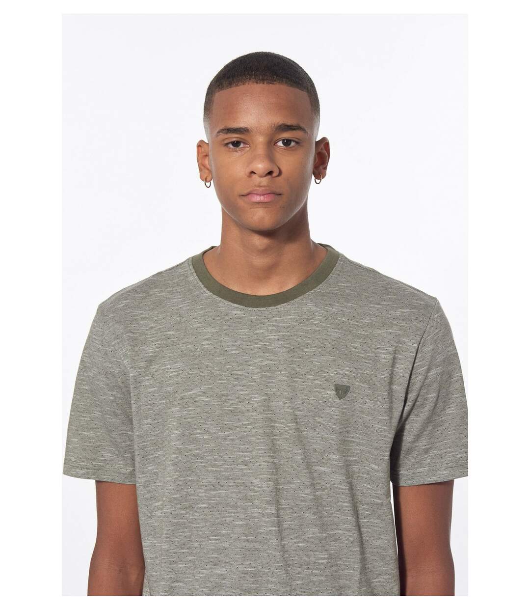 Tee shirt chiné coton bio  -  Kaporal - Homme