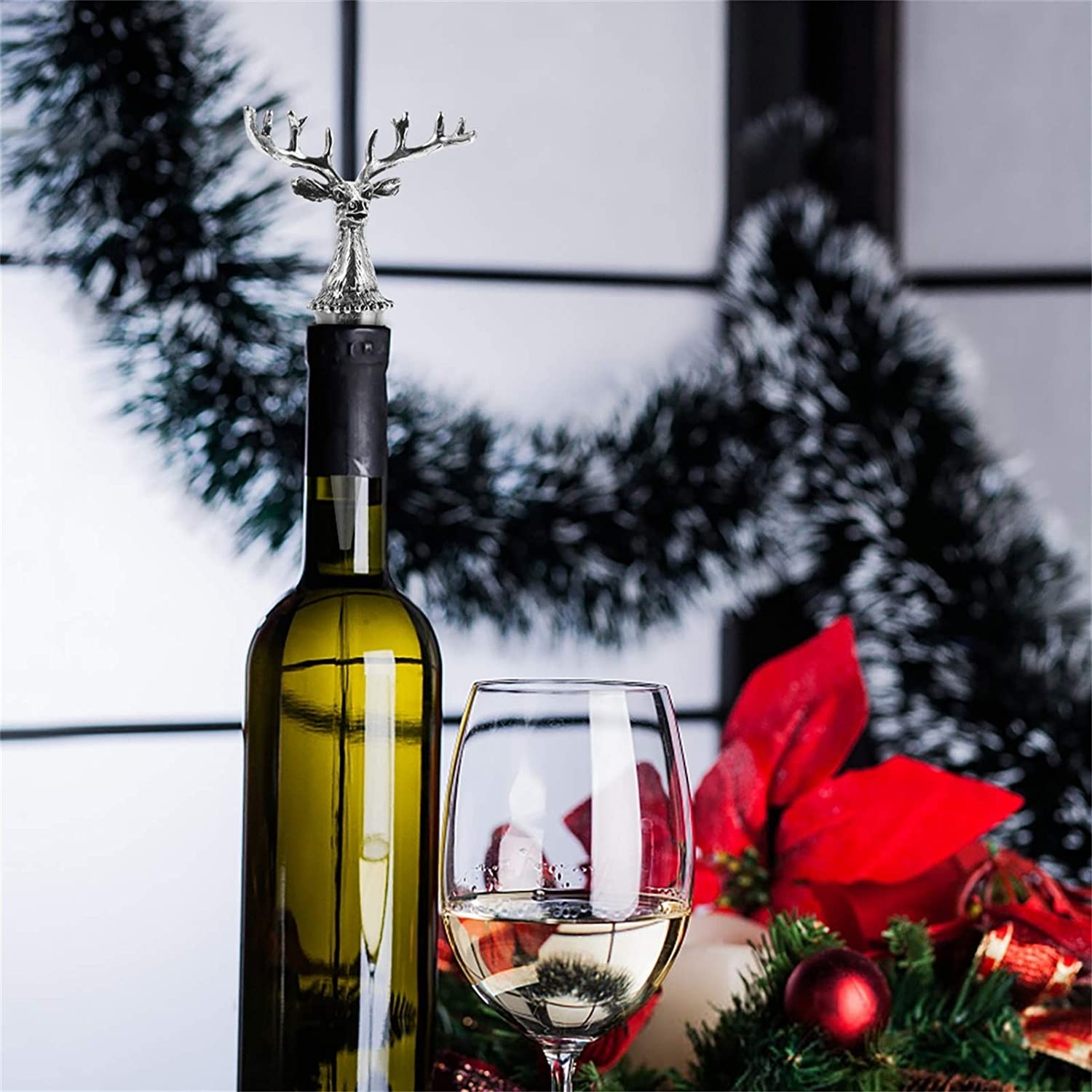 Christmas Deko Wein Flaschenverschluss Stopper - Rentier