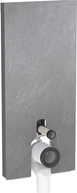Geberit Monolith badkamerkranenmodule voor wc-voetstuk, 114cm, wateraansluiting middenachter, met P-aansluitbocht, 131.033.00.5