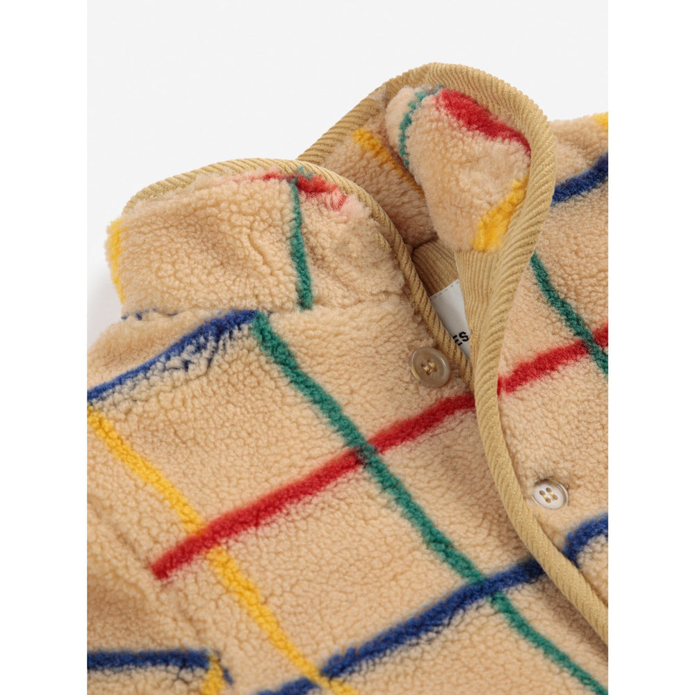 Køb Bobo Choses Offwhite Stripe Farve Sheepskin Jakke
