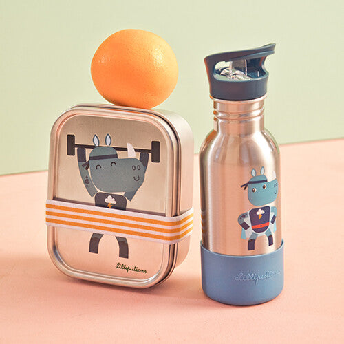 Lilliputiens rvs broodtrommel super marius