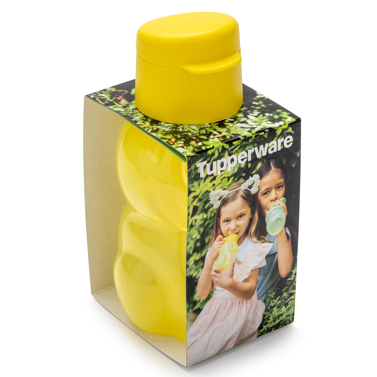 Tupperware 2 Eco bouteilles Lion & Grenouille jaune/vert - 350ml