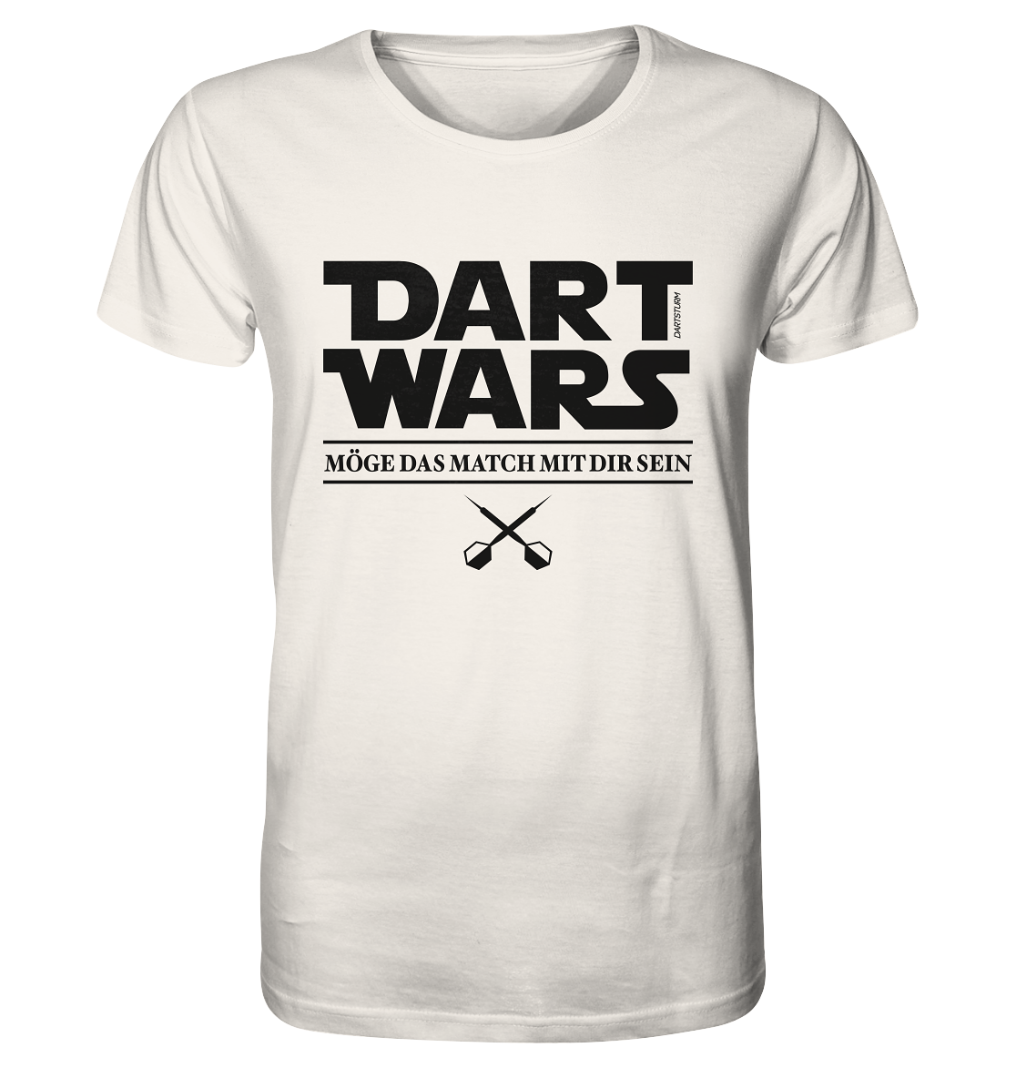 DartSturm - Dart Wars Schwarz - Organic Shirt