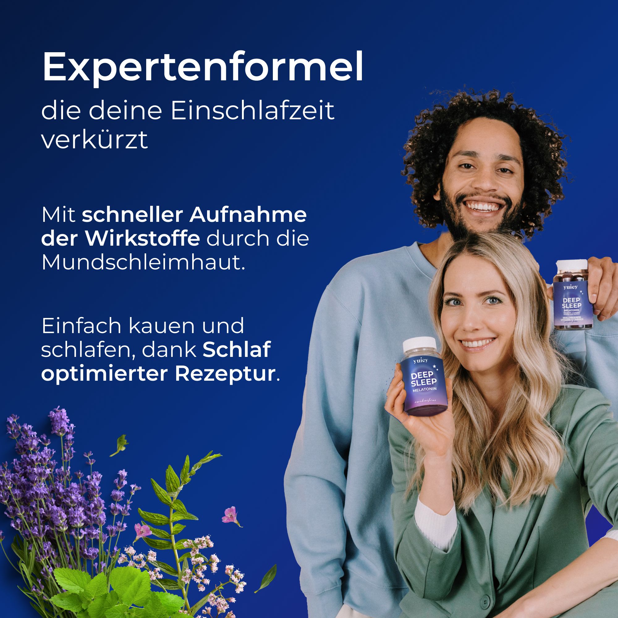 yuicy® Deep Sleep - Melatonin Einschlaf-Gummies
