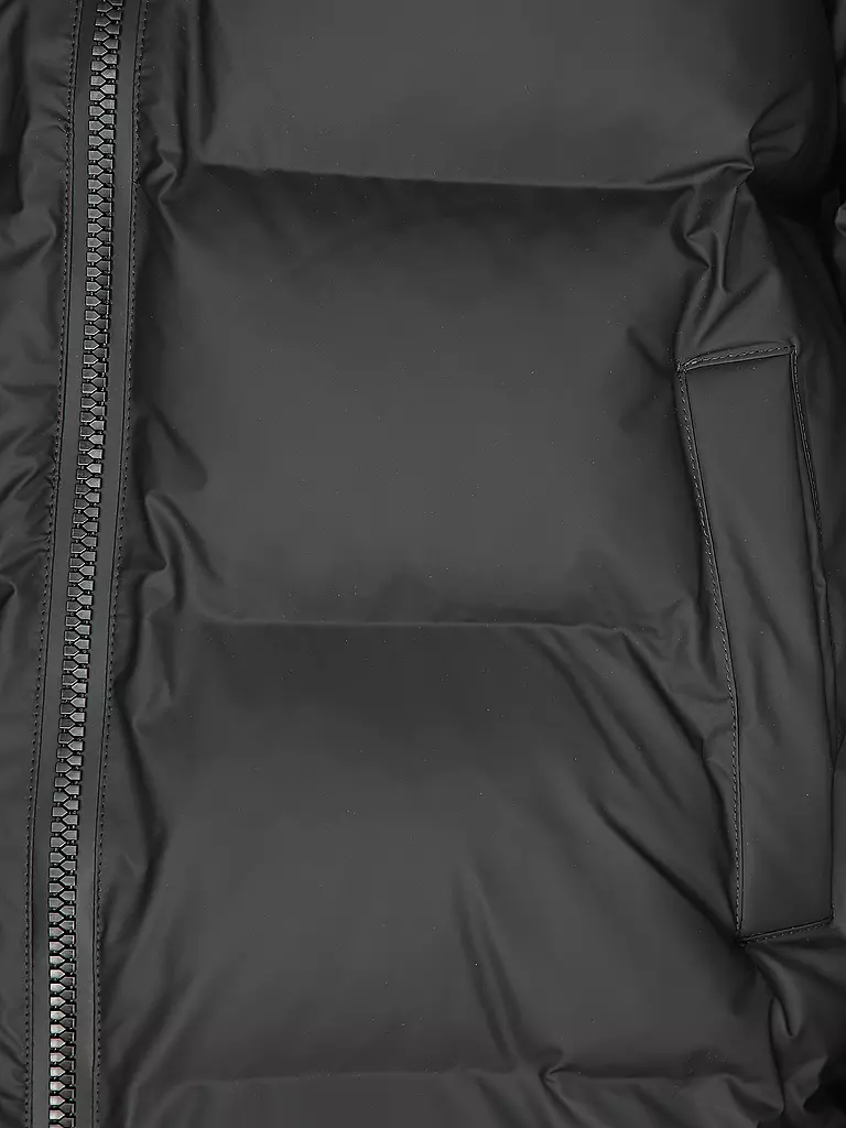 RAINS Steppmantel ALTA LONGER PUFFER JACKET schwarz