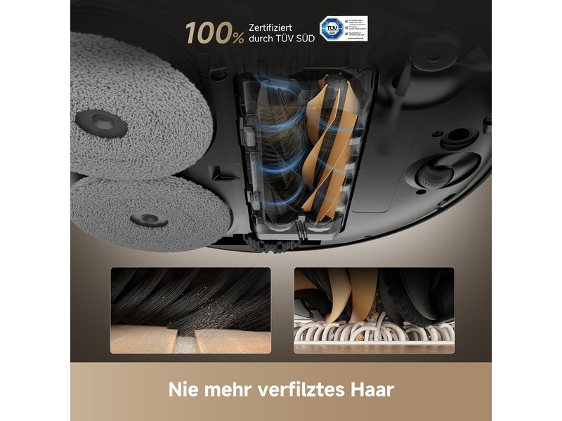 Dreame Saug- und Wischroboter X50 Ultra Complete Schwarz Roboterstaubsauger mit Basisstation