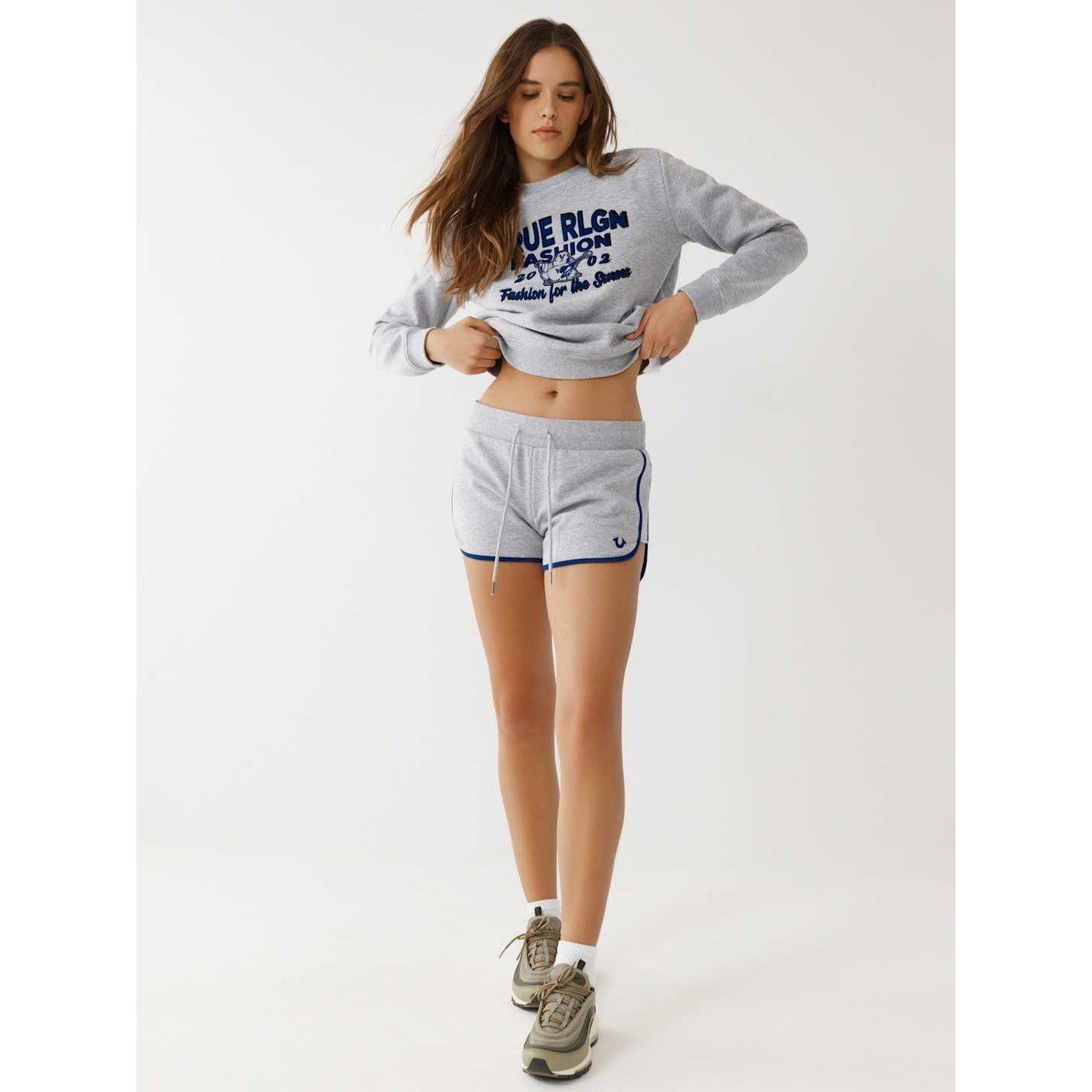 True Religion TR Flock Sweatshorts