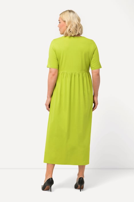 Jerseykleid, A-Linie, Rundhals, Halbarm, Taschen