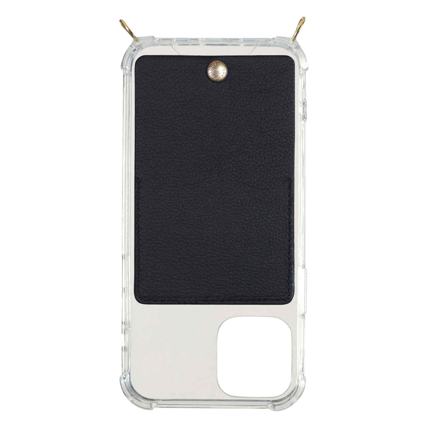 YVES - Etui pour iPhone avec pochette en cuir| Noir