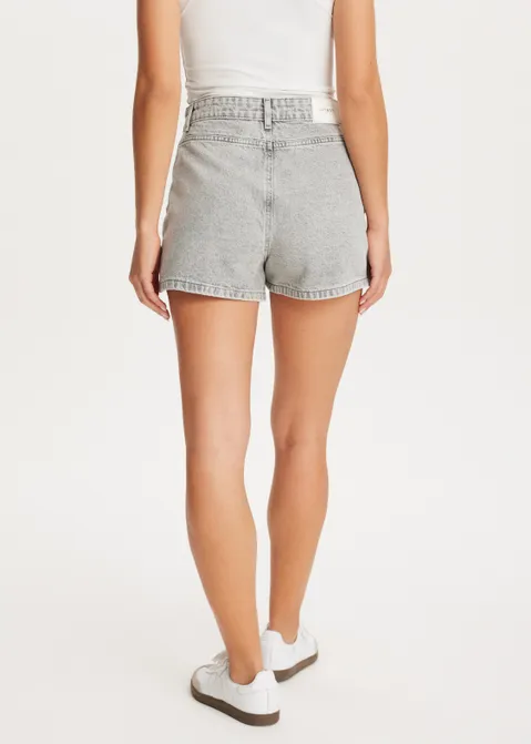 Denim skort met glitter grijs (GRS.UM)