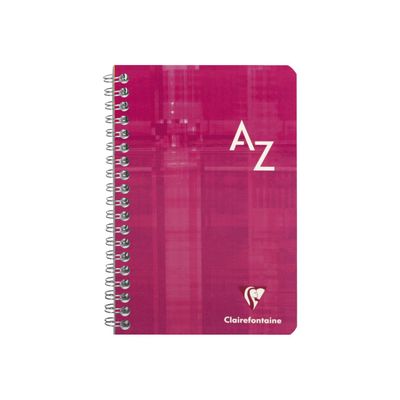 Clairefontaine - Répertoire à spirale 11 x 17 cm - 100 pages - petits carreaux (5x5 mm) - disponible dans différentes couleurs