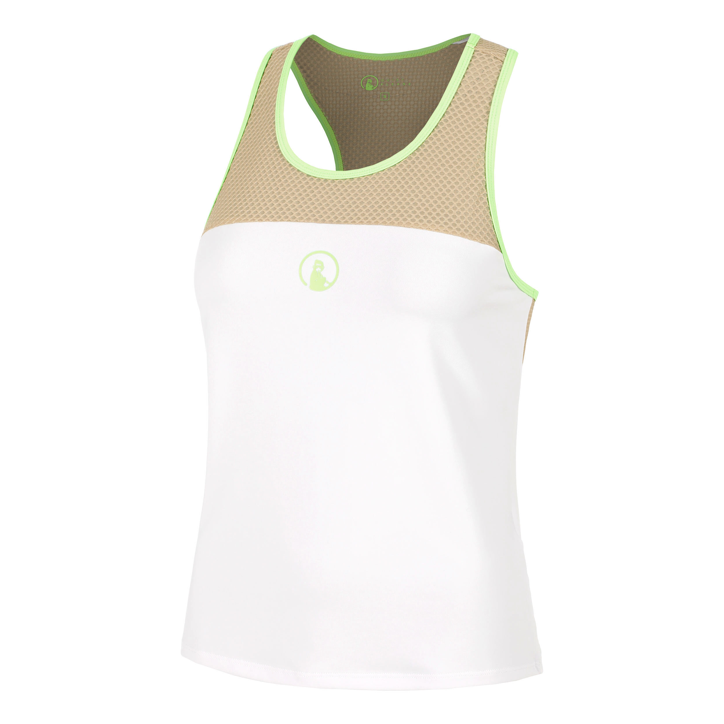 Quiet Please Wild Racerback Débardeur Tank Top Femmes - Blanc