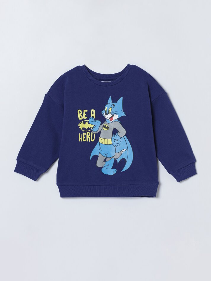 Moletom Tom Batman © &™ WARNER BROS com estampa - Azul Marinho