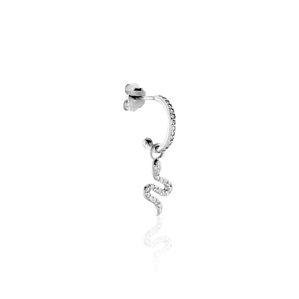 Créole Unitaire Argent Blanc Ancelin Oxydes De Zirconium
