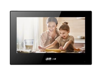 Dahua Pro Series - IP intercom station monitor - innendørs - trådløs, kablet - 802.11b/g/n - 10/100 Ethernet - svart