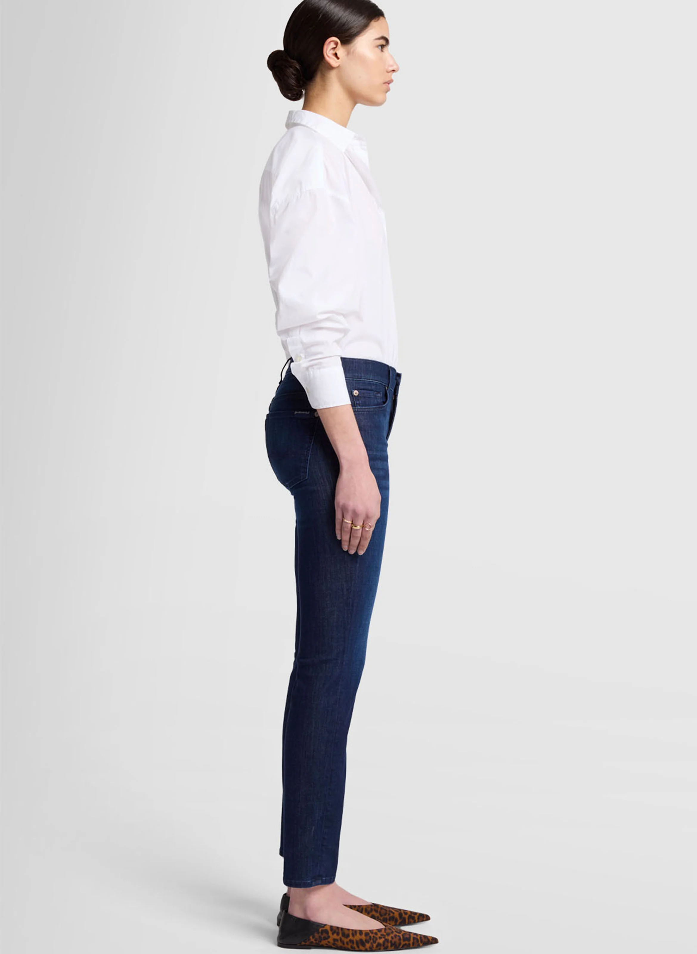 ROXANNE BAIR AFTERNOON - Jean slim en coton mélangé | Bleu