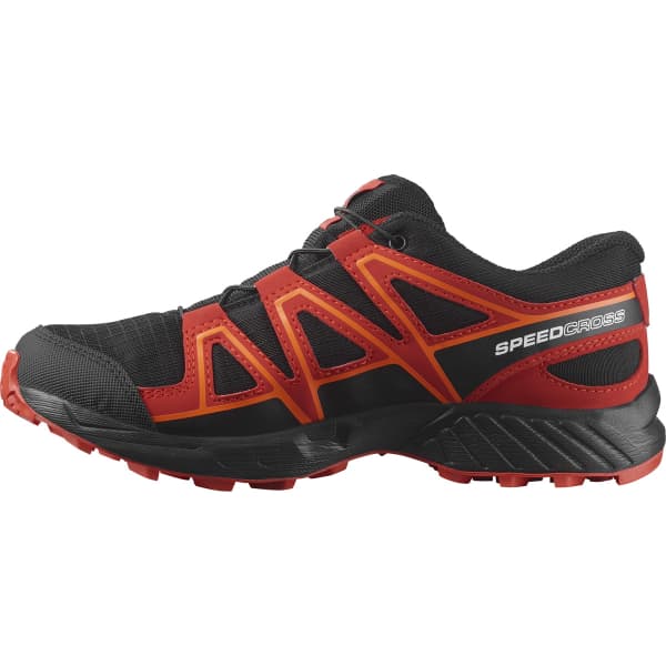 Chaussure trail SALOMON SPEEDCROSS CSWP J BLACK/FIERY RED/SHOCKING ORANGE
