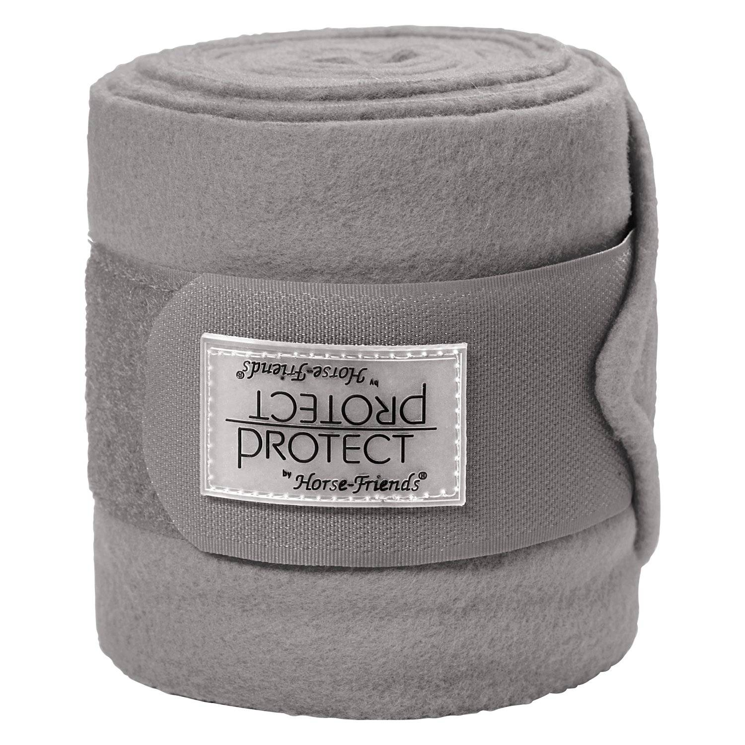 PROTECT by Horse-Friends Fleecebandagen  - grau - Warmblut
