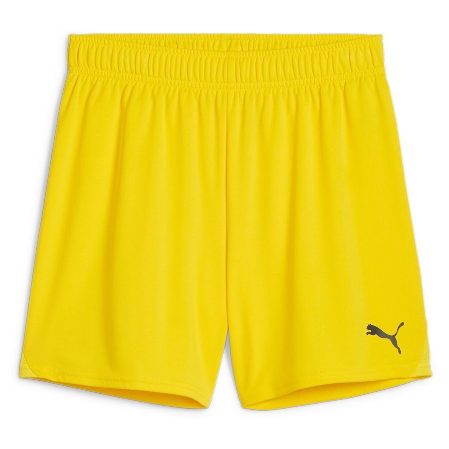 PUMA Short de Foot teamGOAL - Jaune/Noir Femme