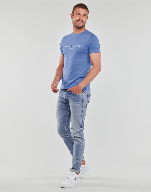 Tommy Hilfiger - TOMMY LOGO TEE - Bleu