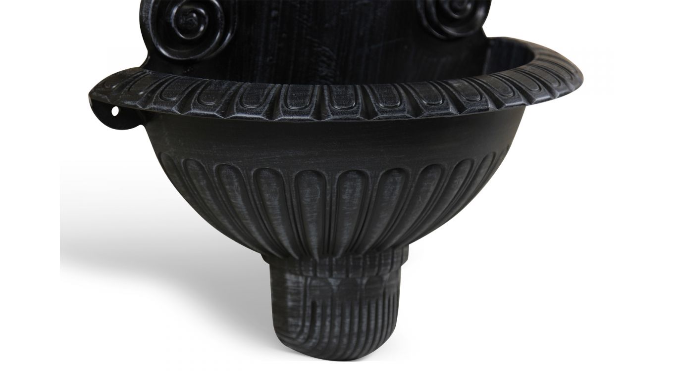 Fontaine de jardin aluminium gris 37x18.5x61.5cm
