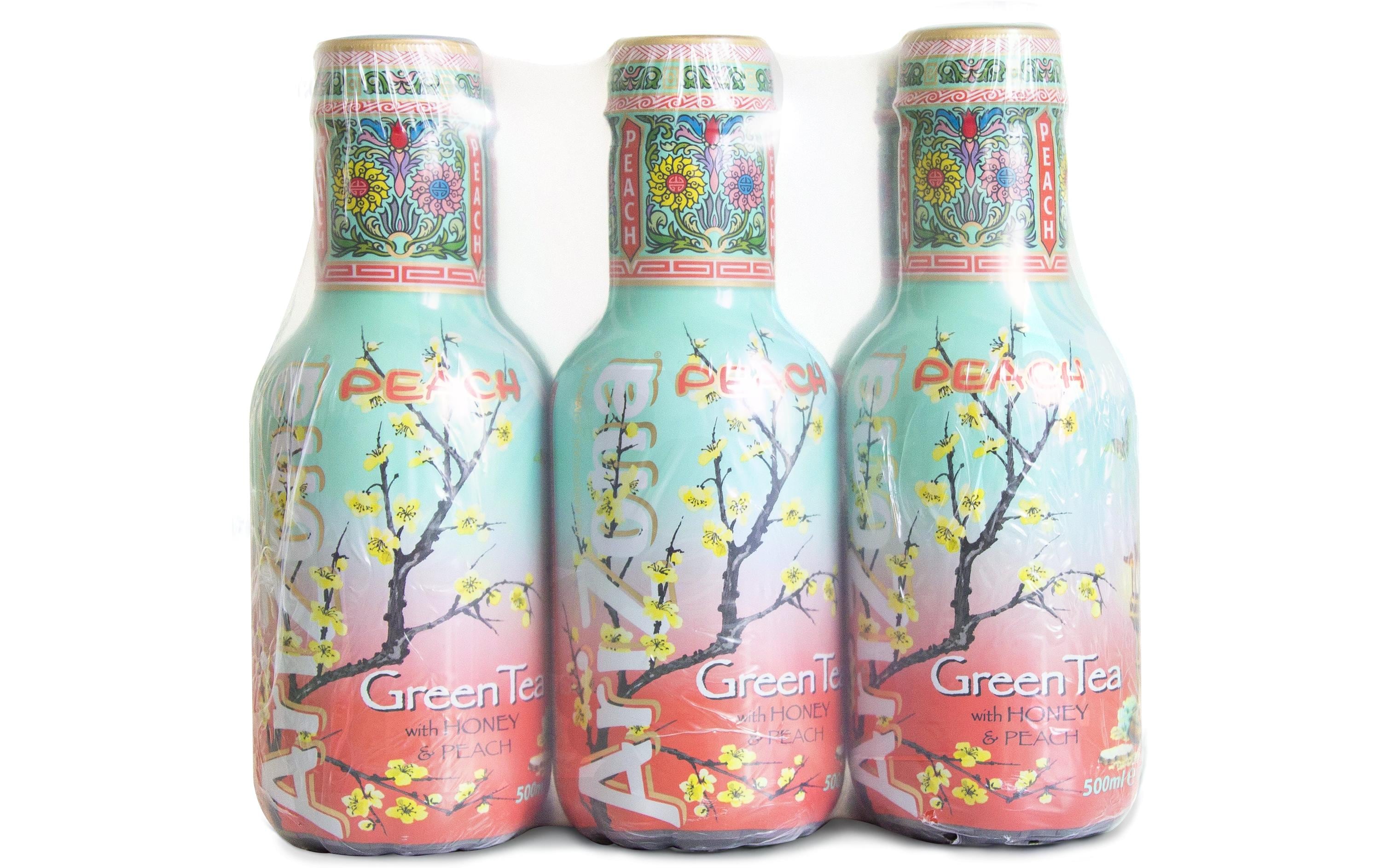 Green Tea Peach 6 x 0.5 lErfrischungsgetränk aus grünem Tee und Pfirsichsaft