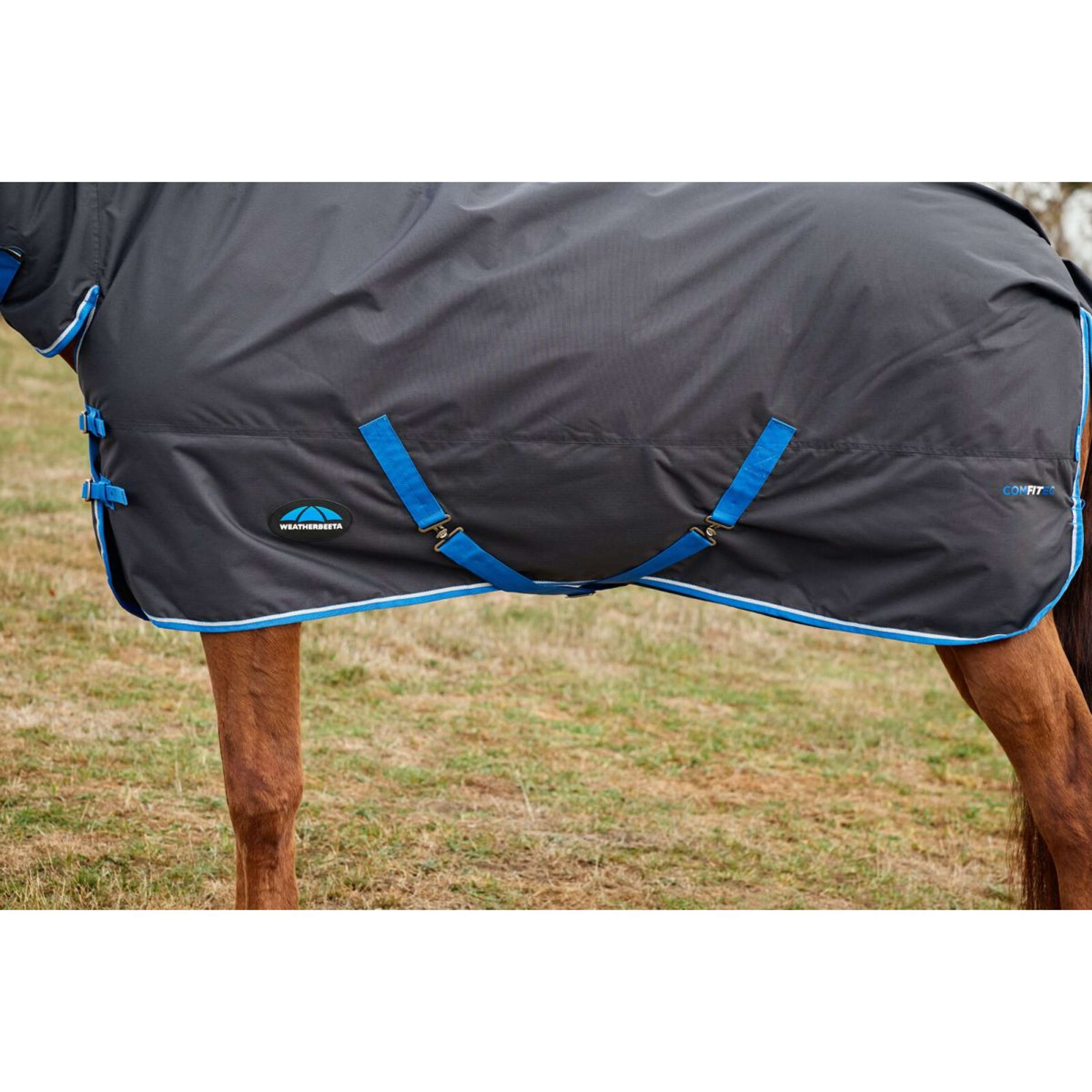 WeatherBeeta ComFiTec Tyro Turnout Combo Neck 220g Zwart/Kobalt
