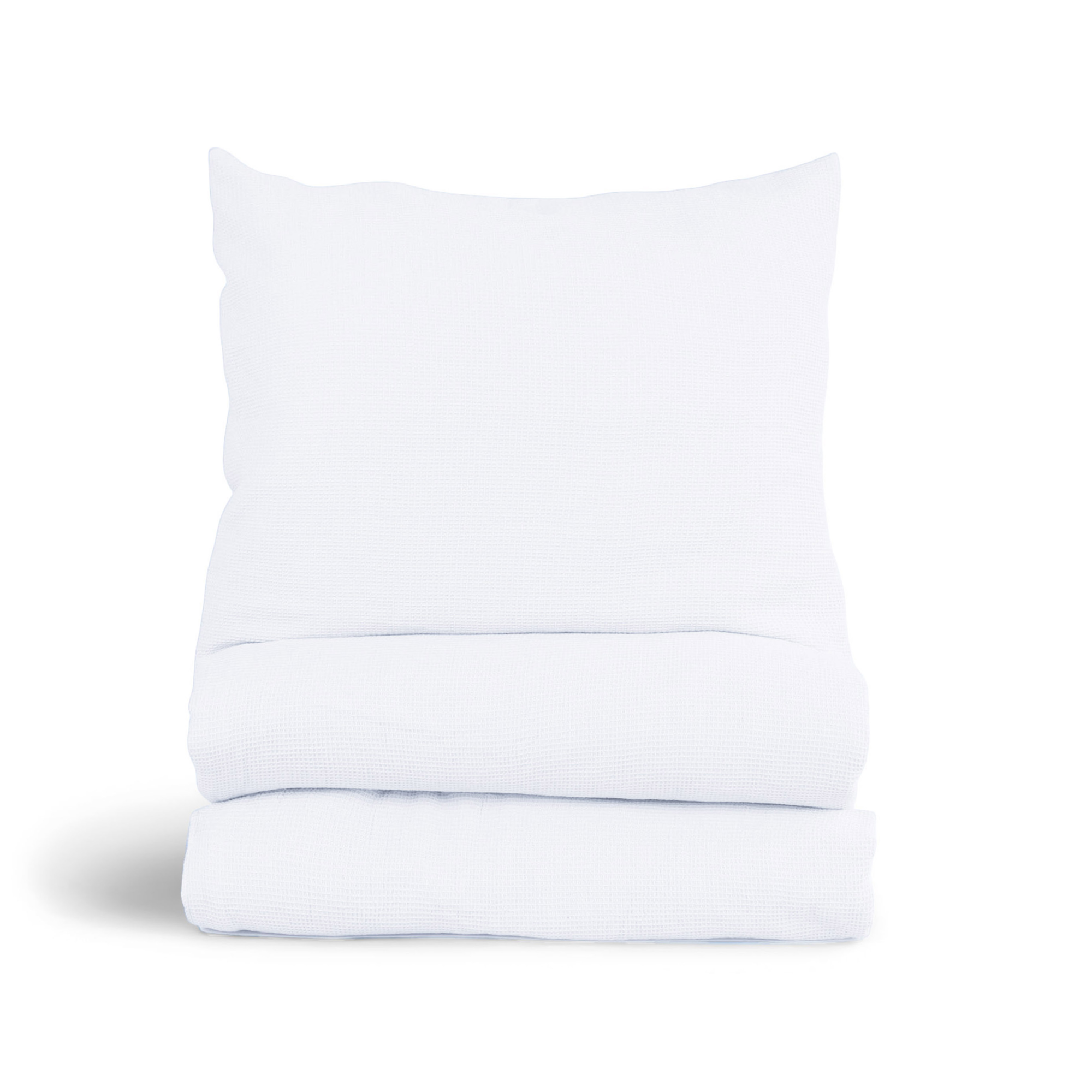 Dekbedovertrek Waffle 240x220 cm crisp white