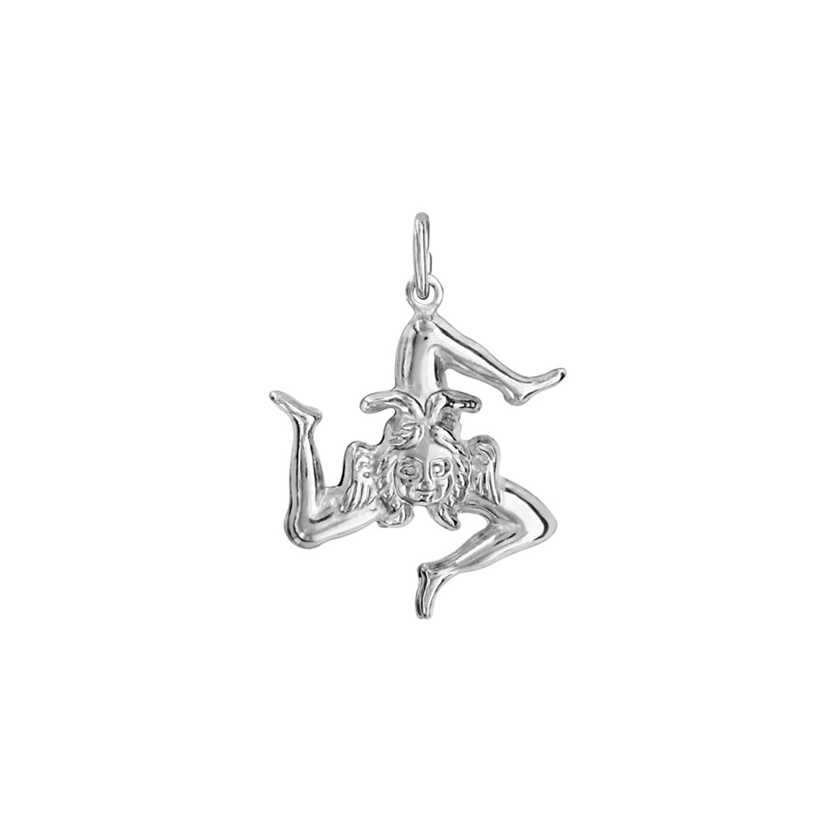 Pendentif Trinacria Symbole de la Sicile - Argent