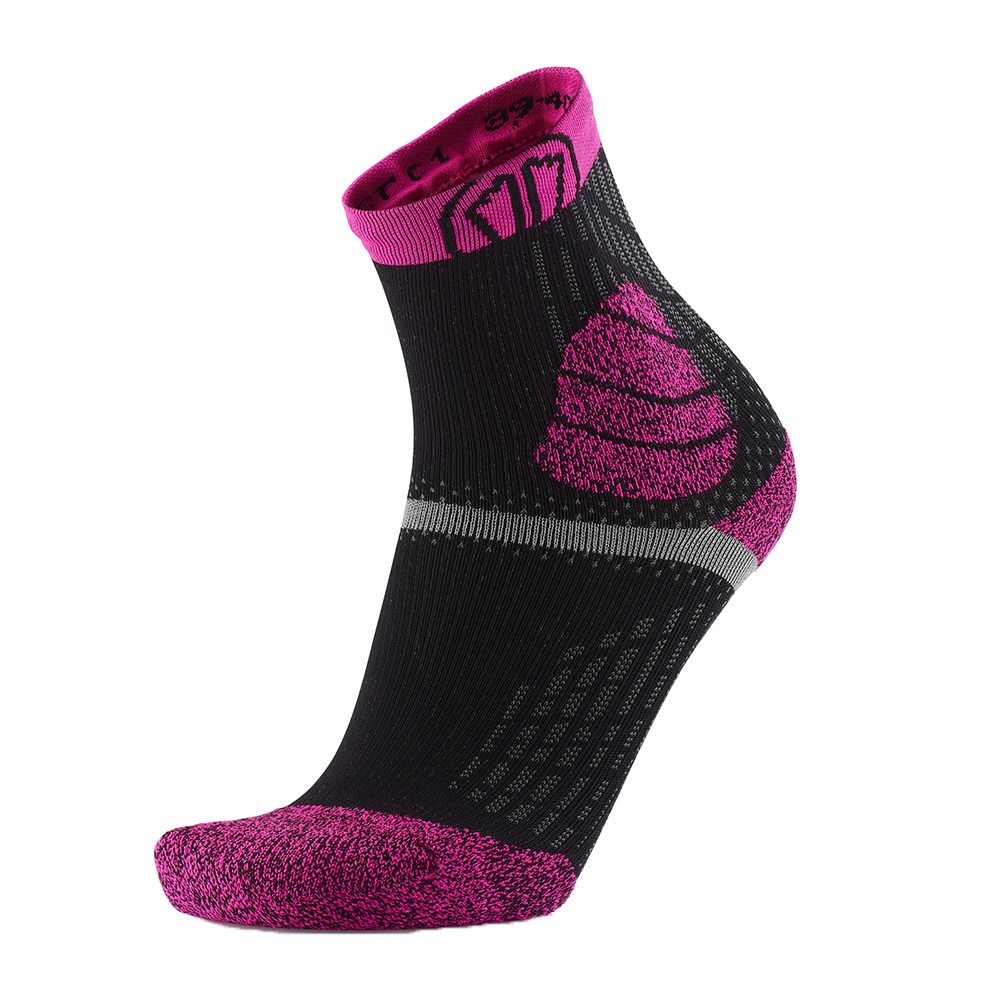 Sidas TRAIL PROTECT - Chaussettes noir/rose