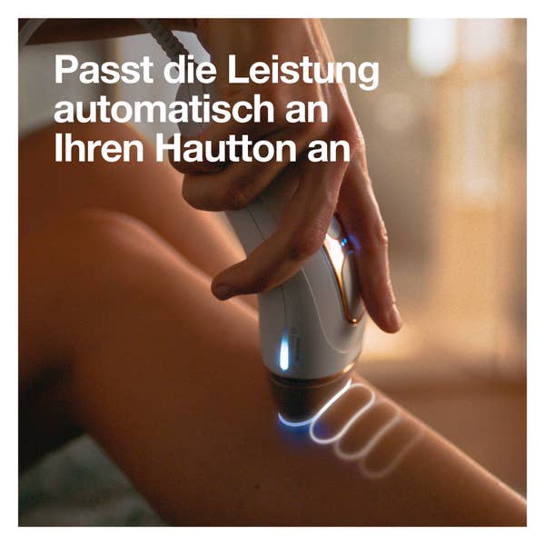Braun IPL Silk-expert Pro 5, dauerhaft sichtbare Haarentfernung für zuhause, Weiß/Gold, PL5159