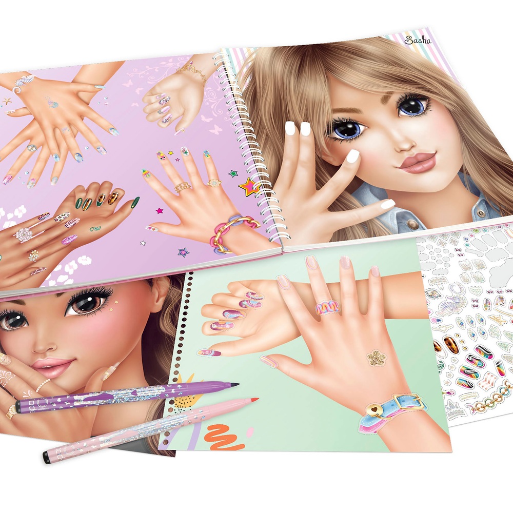 TOPModel Gestalte dein eigenes Handdesign-Malbuch