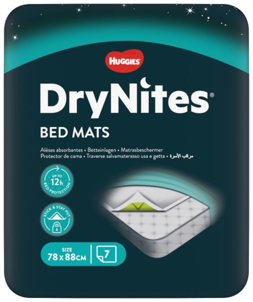 DryNites BedMats 78cmx88cm 7 stk