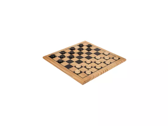 Jeu de Dames en bois Grand Modèle