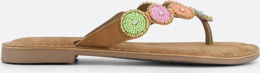 Lazamani Kleurrijke Suède Slippers Multicolor Dames