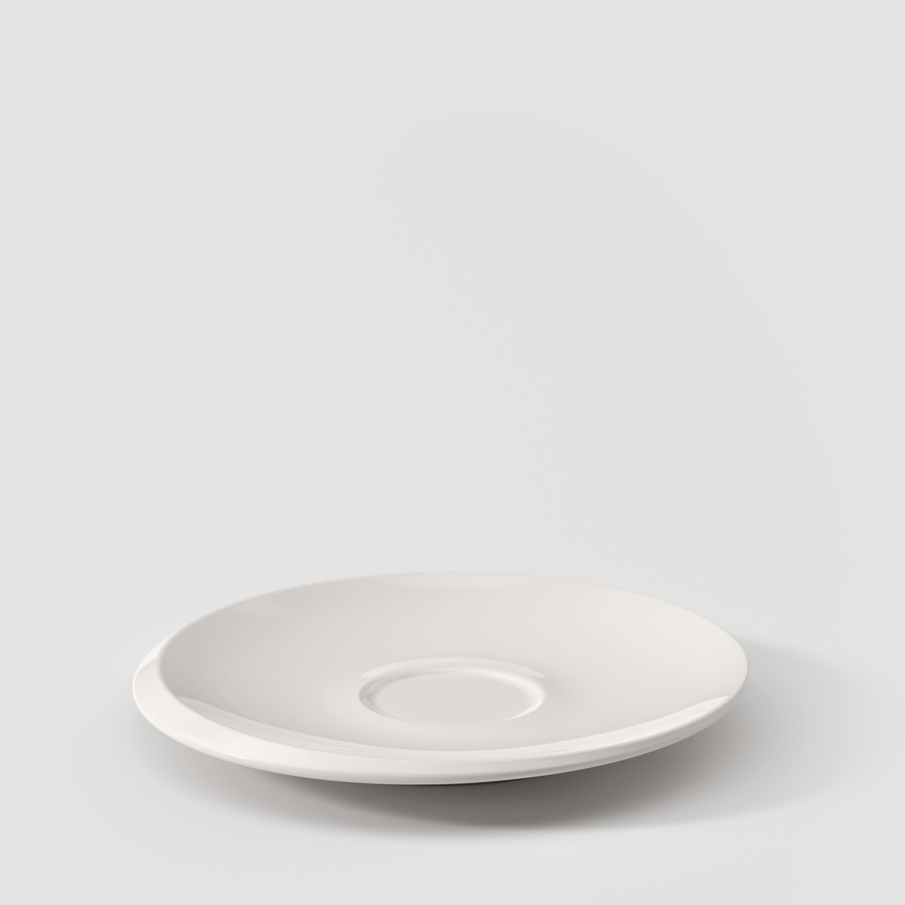 NewMoon Coffee cup saucer White, 6.7'', Premium Porcelain
