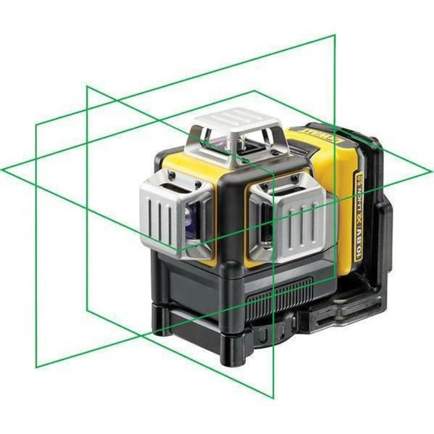 DeWALT DCE089D1GTRI 10.8V Li-Ion accu Kruislijnlaser in koffer (1x 2,0Ah accu)   statief - 30m
