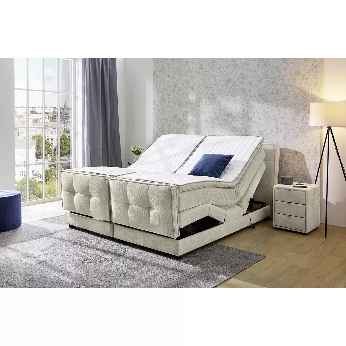 Boxspringbett Paulo 180x200 Beige
