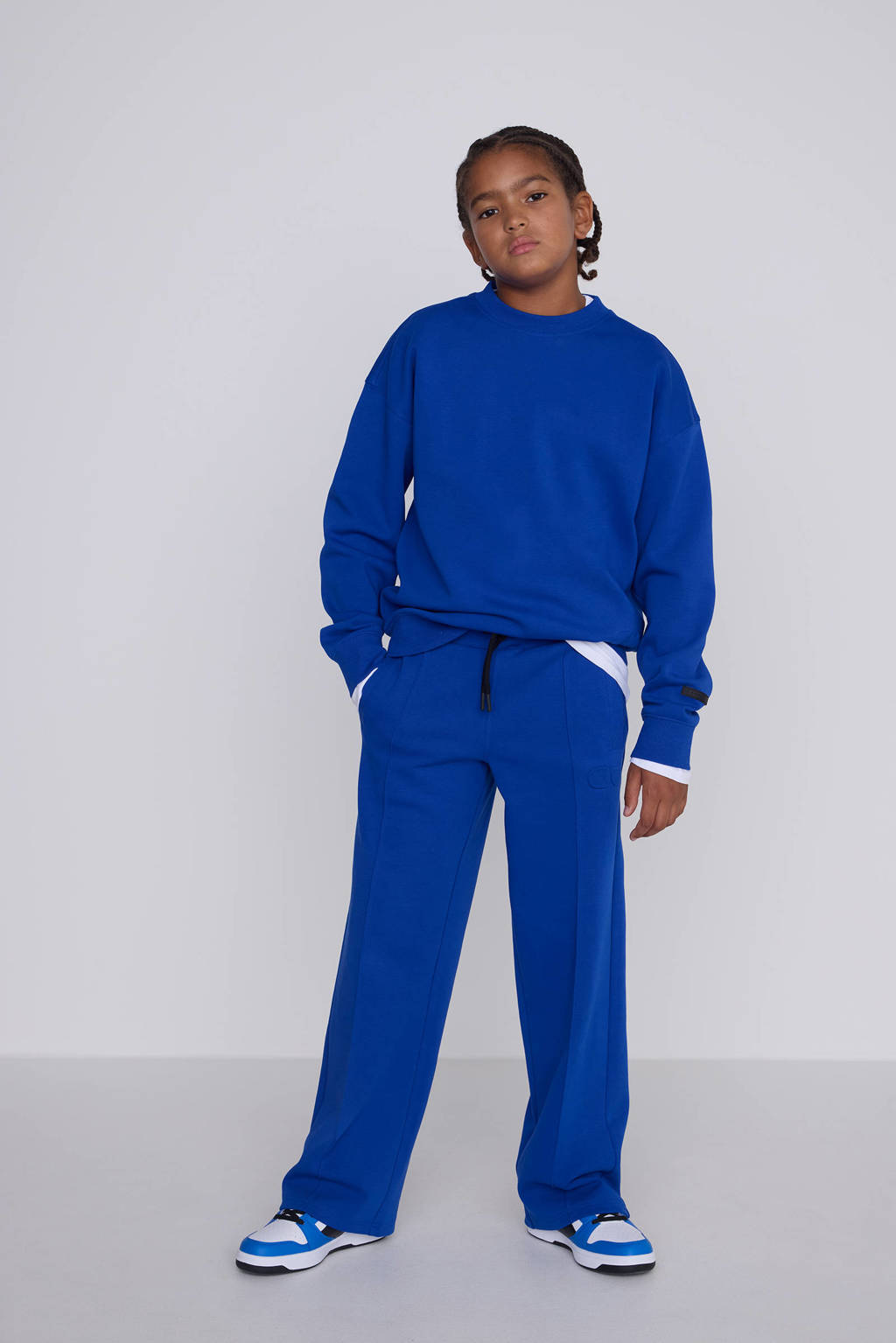 Coolcat Unisex Wide Leg Joggingbroek Misha met Plooi