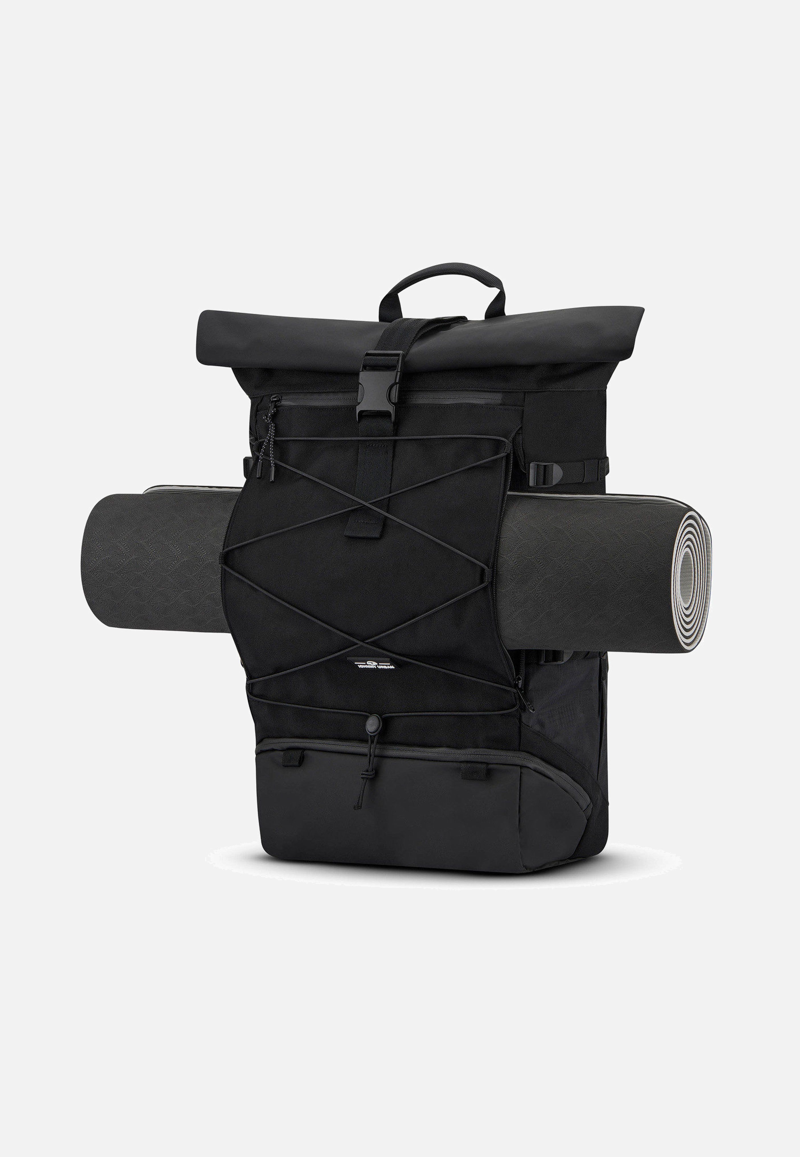 Allen Large Travel Schwarz - Rolltop Rucksack