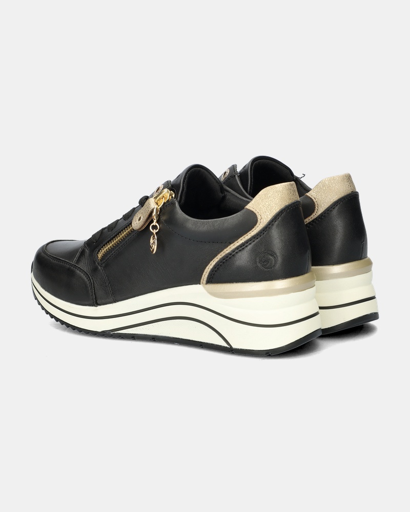 Remonte Lage sneakers  - zwart