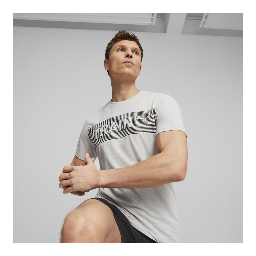 Puma GRAPHIC CONCEPT - Maillot Homme ash gray