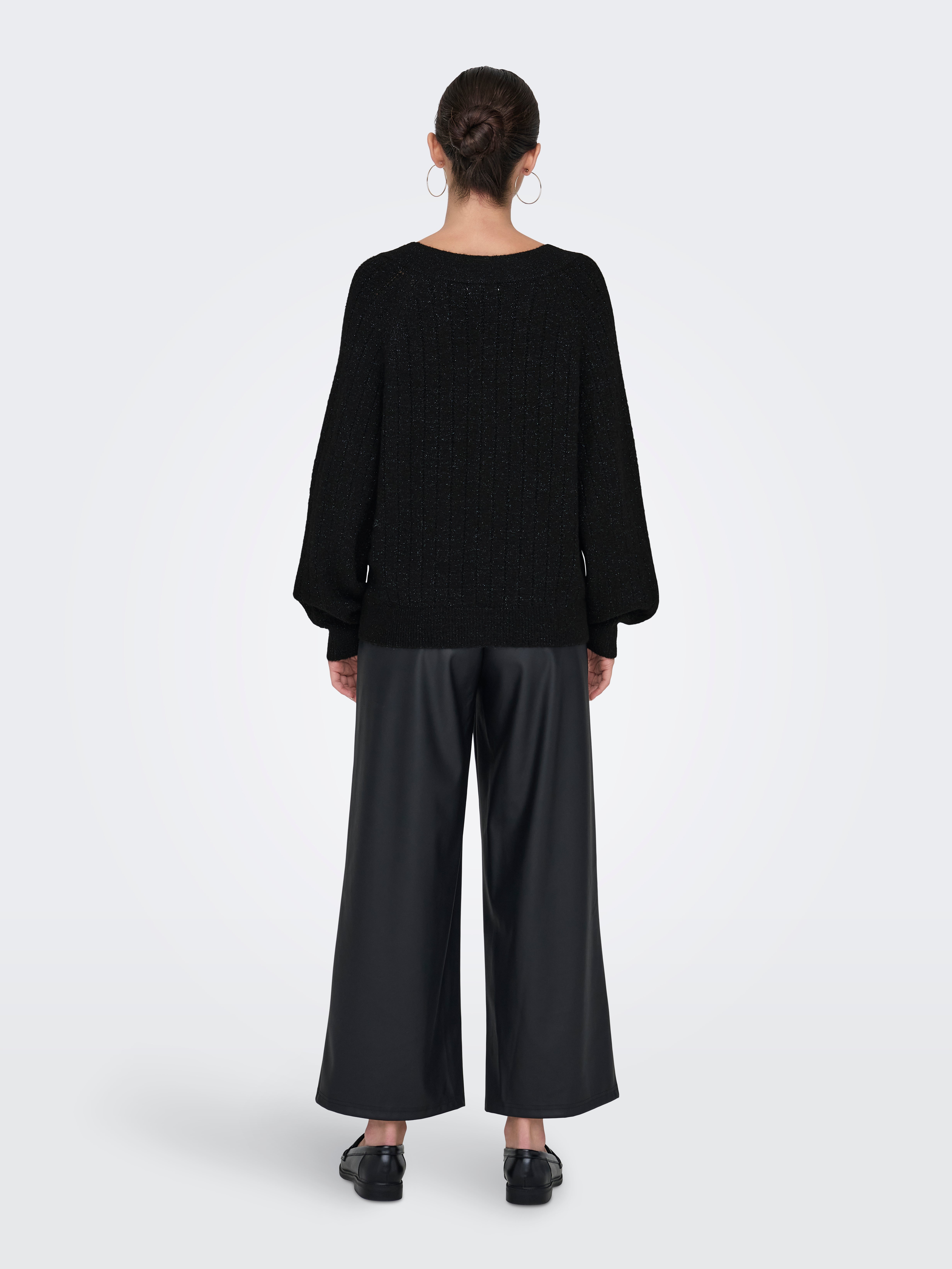 JDYASPEN Strickpullover Black