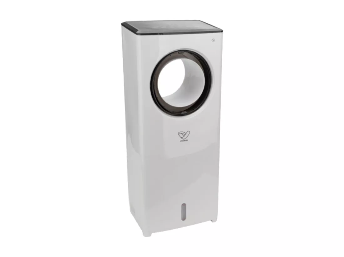 Rafraîchisseur d'air 4en1 humidificateur et purificateur - 80W - Blanc - réservoir 2L - Voltman