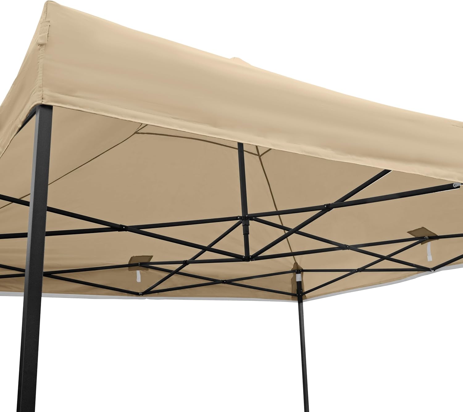 All Seasons Gazebos Strapazierfähiger Faltpavillon und Vorzelt, komplett wasserdicht, hochwertig, für einen sekundenschnellen Aufbau, 3 x 3 m erhältlich (Beige)